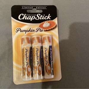 Chapstick 3-Pack Pumpkin Pie Lip Balm - LIMITED EDITION- RARE